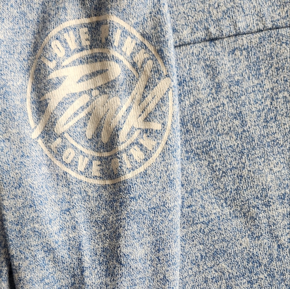 PINK Victoria's Secret-Blue Lightweight Pullover Hoodie-Size XS - Picture 5 of 8